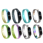Xiaomi Mi Band 5 Mi Band 6 Uyumlu Çelik Steel Kordon Kayış - 1