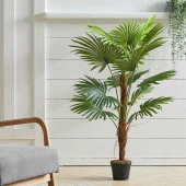 Nettenevime Yapay Ağaç Palmiye Ağacı 155cm Fanpalm Ağacı 12 Yaprak thumbnail 2
