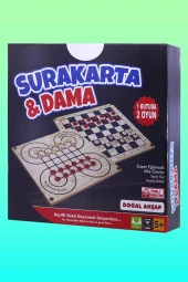 Surakarta + Dama Kutu Oyun Strateji Akıl Hafıza Mantık Beceri Zeka Oyunu Stratejik Zeka Kutu Oyunu - 2