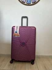 Valiz Seti Üçlü Abs Mürdüm - 1