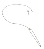 Beyaz Taşlı Kalp Gümüş Şahmeran Bileklik - Gold Renk - 5