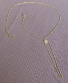 Beyaz Taşlı Kalp Gümüş Şahmeran Bileklik - Gold Renk - 6