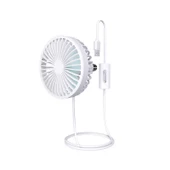 Araç Oto Havalandırma Taşınabilir 3 Kademe Işıklı Fan Vantilatör F829 - 4