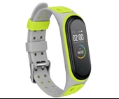 Xiaomi Mi Band 5 6 7 Uyumlu Delikli Spor Silikon Kordon Kayış - 11