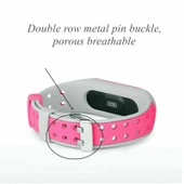 Xiaomi Mi Band 5 6 7 Uyumlu Delikli Spor Silikon Kordon Kayış - 2