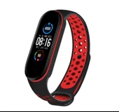 Xiaomi Mi Band 5 6 7 Uyumlu Delikli Spor Silikon Kordon Kayış - 5