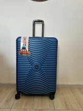 Valiz Seti Üçlü Abs   Mavi - 1