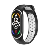 Xiaomi Mi Band 5 6 7 Uyumlu Delikli Spor Silikon Kordon Kayış - 12