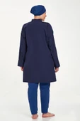 Adasea 1427 Lacivert  Büyük Beden Tam Boy Tesettür Mayo thumbnail 4