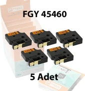 Foogy Dymo D1 Muadili Etiket Plastik Turuncu - 12 mm x 7 mt - 45460 Eko Paket 5'li thumbnail 1