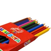 Gen-Of Kids Karton Kutu Tam Boy Kuru Boya 12 Renk 5 Adet - 4