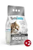 BentySandy Aktif Karbonlu Topaklanan İnce Taneli Kedi Kumu 10Lx2 thumbnail 1