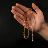 925 Ayar Gümüş Püsküllü Kuka Tesbih thumbnail 1