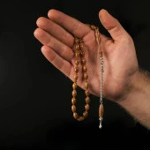 925 Ayar Gümüş Püsküllü Kuka Tesbih thumbnail 2