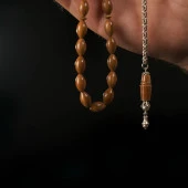 925 Ayar Gümüş Püsküllü Kuka Tesbih thumbnail 4