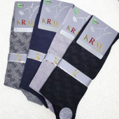 Erkek Bambu Çorap Burun Dikişsiz Soft Yıkamalı Parfümlü Uzun Erkek Çorap - 6