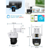 Vivatech Apex Çift Lensli Hareketli Wi-Fi Akıllı Ip Güvenlik Kamerası FullHD 1080p Türkçe (O-KAM) Uygulama - 3