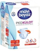 MAVİ BEYAZ  EMİCİ KÜLOT XLARGE 30 LU - 1