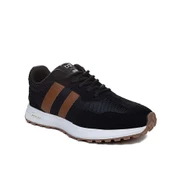 Erkek Siyah Taba Mevsimlik Kauçuk Kaymaz Taban Comfort Sneaker - 2