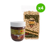TMO Kavrulmuş İç Fındık 500 gr 4 ADET + TMO Parça Fındıklı Kakaolu Fındık Kreması 400 gr 4 ADET - 1