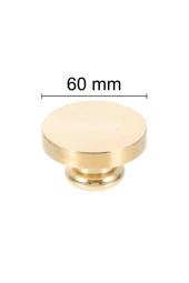 Mühürcüm Mühür Mumu 60  mm Yuvarlak Boş Pirinç Kafa + Ahşap Sap R5799O60 thumbnail 1