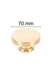 Mühürcüm Mühür Mumu Damga 70  mm Yuvarlak Boş Pirinç Kafa + Ahşap Sap R5799O70 thumbnail 1