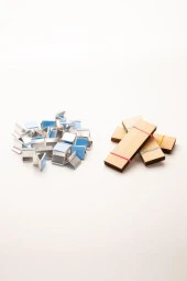 Ahşap Mum Fitili + Yapışkanlı Sehpa - 30 Adet ( 25mm x 75mm x 0,5mm ) thumbnail 2