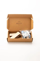 Ahşap Mum Fitili + Yapışkanlı Sehpa - 30 Adet ( 25mm x 75mm x 0,5mm ) thumbnail 4