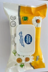 MAVİ BEYAZ ISLAK MENDİL 90 LI - PAPATYA - 1