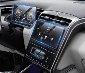 Hyundai Tucson 2021-2024 Navigasyon Ekranı+Gösterge paneli ekran koruması +Klima Göstergesi 9H Nano Ekran Koruyucu 3'lü Full Paket - 1