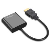 Hdmi To Vga Ses Destekli Monitör Dönüştürücü Kablo Çevirici Adaptör - 1