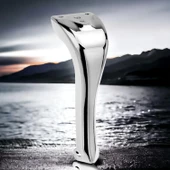 Masa Yükseltici Tv Ünitesi Konsol Koltuk Ayağı Mobilya Ayakları Ayağı Metal Ayak 20 Cm Krom - 8