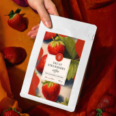 Decaf Strawberry Coffee Kafeinsiz Çilek Aromalı Çekirdek Kahve 200 Gr - 4