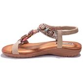 Dagoster DZA07-7416782CN Bej Günlük Ortopedik Kadın sandalet - 3