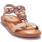 Dagoster DZA07-7416782CN Bej Günlük Ortopedik Kadın sandalet - 1