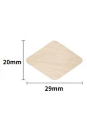 Mühürcüm Mühür 20x29 mm Baklava Boş Pirinç Kafa + Ahşap Sap R5799B2 thumbnail 1