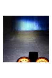 H4 Ba20d Dc 12v 6500k Cob Led Motosiklet Beyaz Işın Far Ampul thumbnail 2