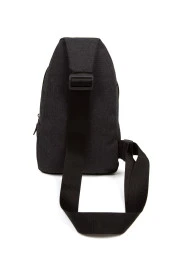 Kulaklık Çıkışlı Kanvas Erkek Göğüs Çantası Çapraz Tek Kol Suya Dayanıklı Omuz Çanta - 5