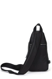 Yıkama Deri Göğüs Çantası Kulaklık Ve Şarj Çıkışlı Tek Kol Çarpraz Bodybag Mini Sırt Çanta - 5