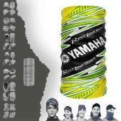 Sarı Yeşil Yamaha Boyunluk Bere Bandana Maske Bone Toka Saçbandı - 1