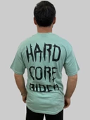 Erkek Hardcore Oversize Bisiklet Yaka Mint Yeşili Tişört - 5