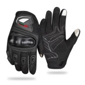 Forte Gt RS02 3D Kabuk Korumalı Dokunmatik Yazlık Motosiklet Eldiveni M Beden Siyah - 2