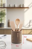 Vizon Silindir Dik Kaşıklık &  Tezgah Üstü Düzenleyici & Servis Standı - 4