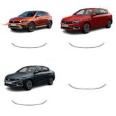 Fiat Egea Sedan-HB Krom Ön Panjur Alt Çıtası (Formlu)  2021-2024 Paslanmaz Çelik - 1