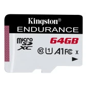 Kingston SDCE-64GB 64GB microSDXC Endurance 95R-30W C10 A1 UHS-I Card Only Hafıza Kartı - 1