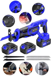 Dozzer RANGER Seri 21Volt 3 Ah 4 Bıçaklı Akülü Kemik Ahşap Demir Kesme Tilki Kuyruğu Makinesi - 1