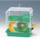 EuroGold Hamster Kafesi Yeşil Beyaz 23x17x25 Cm - 1