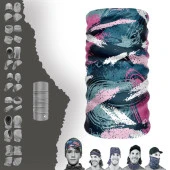 Pembe Mavi Renkli Boyunluk Bere Bandana Maske Bone Toka Saçbandı - 1