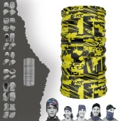 Sarı Gri  Boyunluk Bere Bandana Maske Bone Toka Saçbandı - 1