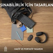 Logitech K380s Pebble Keys 2 Çoklu Cihaz Özellikli Bluetooth Türkçe Q Klavye - Siyah - 6